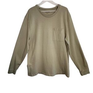MADEWELL Men's Sage Green Long Sleeve Shirt